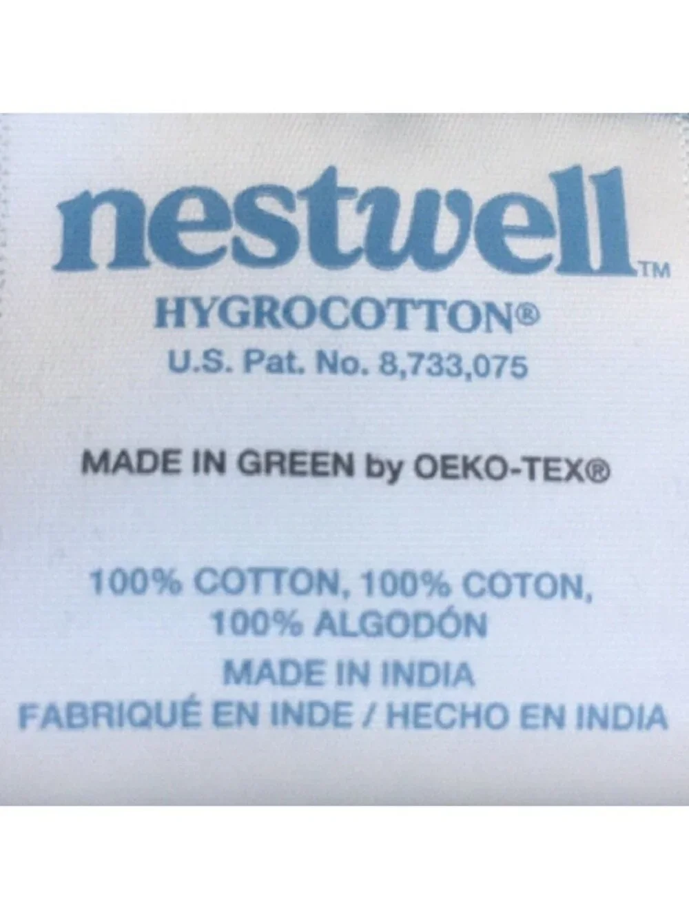 new Nestwell 100% Hygro Cotton 22x34